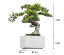 Load image into Gallery viewer, VICKY YAO Faux Bonsai - Exclusive Design Luxury Handmade Marble Stand Faux Bonsai Art Work