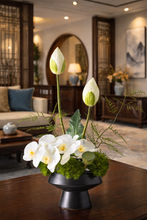Load image into Gallery viewer, VICKY YAO Design Aesthetic- Exclusively Design Natural Faux Lotus Art