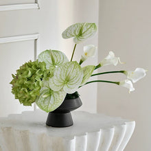 將圖片載入圖庫檢視器 VICKY YAO Faux Floral – Natural Touch Modern Artificial Arrangement with Anthurium, Calla Lily &amp; Hydrangea | Elegant Green Decor for Home &amp; Office
