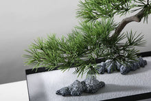Load image into Gallery viewer, VICKY YAO-Artificial Bonsai Tree Japanese Style Bonsai Faux Pine Tree Zen Garden Decor Home Decor Indoor Sculpture Plant L60xW25xH50