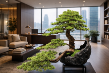 Laden Sie das Bild in den Galerie-Viewer, VICKY YAO Fine Bonsai - Hand Made Exclusive Limited Deluxe Faux Bonsai Art L100 x W50 x H75cm