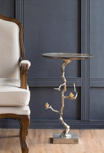 Load image into Gallery viewer, VICKY YAO Art Furniture - Golden Birds Forged Aluminum Side Table Luxury Sculptural Furniture