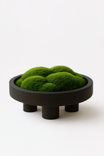 Load image into Gallery viewer, VICKY YAO -Outdoor Indoor Real Preserved Moss Bowl Centerpiece,Preserved Moss Bowl Black Rustic Wooden Coffee Table Centerpiece D12-inch