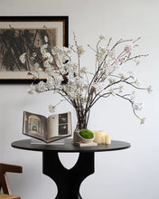 Load image into Gallery viewer, VICKY YAO - Aman Hotel Style Artificial Pear Blossom Arrangement | Luxury White Floral Installation | Modern Minimalist Table Decor
