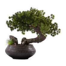 Load image into Gallery viewer, VICKY YAO - Artificial Bonsai Tree Desk Decor, Japanese Style Bonsai, Office Table Decoration, Zen Desktop Ornament, Luxury Workspace Decor