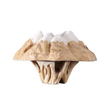 画像をギャラリービューアに読み込む, VICKY YAO - Handcrafted Solid Wood Japanese Zen Mount Fuji Snow Mountain Sculpture Decor L48xH32cm