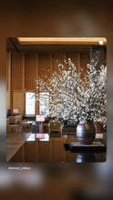 Load image into Gallery viewer, VICKY YAO-Aman Hotel Style Cherry Blossom Arrangement | Luxury Lobby Floral Installation | Large Faux Sakura Tree Art | Japanese Zen Hotel