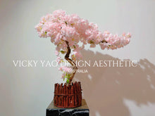 將圖片載入圖庫檢視器 VICKY YAO Design Aesthetic -  Exclusive Design Limited Handmade Realistic Sakura Bonsai Art 1mH x 1.1mL