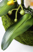 Laden Sie das Bild in den Galerie-Viewer, VICKY YAO Faux Floral - Handmade Super High Real Touch 19 stems Artificial Orchids Arrangement With Hard Mud Mortar Pot