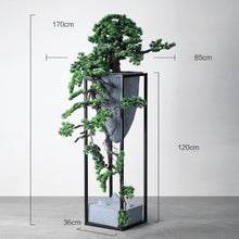 画像をギャラリービューアに読み込む, VICKY YAO Bonsai Art - Realistic Bonsai Installation Art for Luxury Hotels &amp; Interior Design W80xH165cm