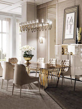 画像をギャラリービューアに読み込む, VICKY YAO Design - Faux White Orchid in Gold Vase Modern Home Decor Arrangement Tall Size H65cm