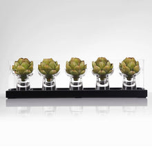 Load image into Gallery viewer, VICKY YAO- Luxury Faux Artichoke Centerpiece | Modern Glass Display Decor | High-End Hotel Lobby Table Styling | Designer Home Accent