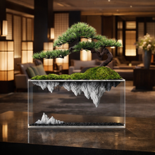 Load image into Gallery viewer, VICKY YAO Bonsai Art - Acrylic Floating Landscape Realistic Bonsai Art Sculpture