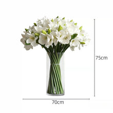 画像をギャラリービューアに読み込む, VICKY YAO Design - Elegant French Floral Arrangement Timeless Elegant Home Decor Romantic Real Touch White Amaryllis Classic Centerpiece