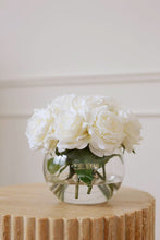 Load image into Gallery viewer, VICKY YAO-Real Touch White Roses Arrangement White Real Touch Flower Arrangement Artificial Faux Silk Flowers Real Touch Roses Centerpiece