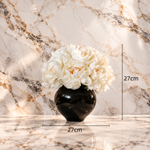 Load image into Gallery viewer, Luxury Faux Silk Flower Arrangement | Realistic White Floral Art by VICKY YAO