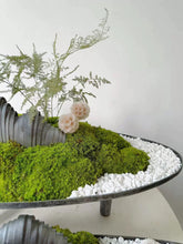 Load image into Gallery viewer, VICKY YAO Design Aesthetic - Exclusive Design Handmade Preserved Moss Feng Shui Realistic Bonsai Art