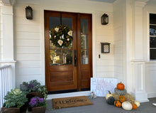 Load image into Gallery viewer, VICKY YAO -  30” Magnolia Wreath for Front Door Large Artificial Greenery Wreath with White Magnolia Flowers, Year Round Farmhouse Decor