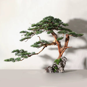 VICKY YAO Bonsai Project - Realistic Juniper Bonsai for New Chinese & Japanese Style Restaurant customizable in any size. UV-resistant, waterproof indoor outdoor