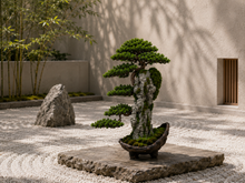 Load image into Gallery viewer, VICKY YAO Fine Bonsai - Roots Over Rock Bonsai Art Sculpture, Realistic Japanese Bonsai Tree, Preserved Moss, Luxury Zen Home &amp; Hotel Decor