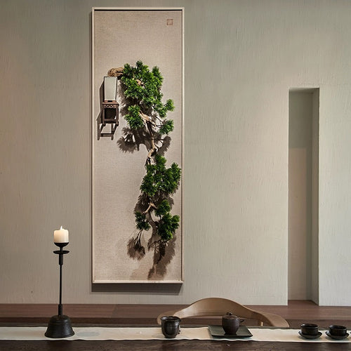 VICKY YAO Wall Art - Elegant New Chinese Oriental Aesthetics Faux Bonsai Wall Art