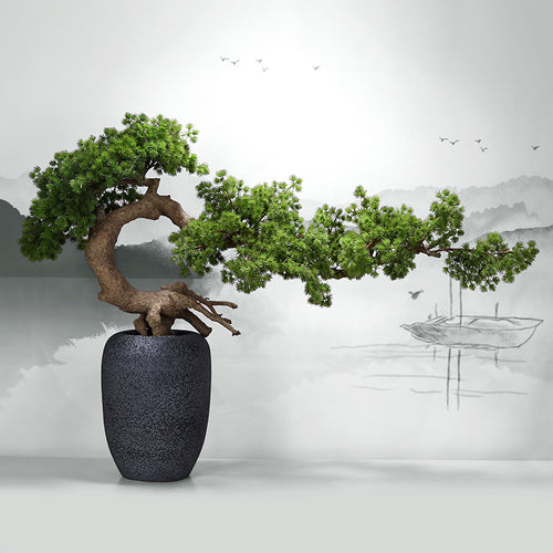 VICKY YAO Design Aesthetic - Exclusive Realistic Bonsai Art Design 100x80cmH