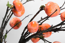 Load image into Gallery viewer, VICKY YAO Design Aesthetic - Exclusive Design Handmade Winter Frost Falling Persimmon Natural Touch Floral Art