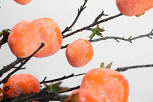 Laden Sie das Bild in den Galerie-Viewer, VICKY YAO Design Aesthetic - Exclusive Design Handmade Winter Frost Falling Persimmon Natural Touch Floral Art