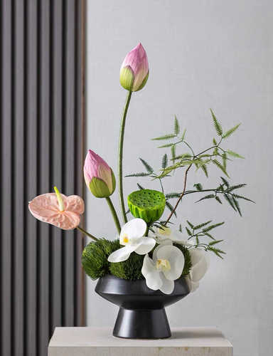 VICKY YAO Design Aesthetic- Exclusively Design Natural Faux Lotus Art