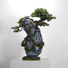 Load image into Gallery viewer, VICKY YAO Art Aesthetic - New Arrival Chinese Broken Ceramic Preserved Moss Artworks