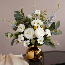 Load image into Gallery viewer, VICKY YAO Faux Floral - Exclusive Design Cotton Rose Floral Arrangement