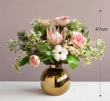 Load image into Gallery viewer, VICKY YAO Faux Floral - Exclusive Design Cotton Rose Floral Arrangement