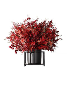 VICKY YAO Faux Floral - Luxury Exclusive Design Handmade Mansion IFIRE Red Faux Floral Art
