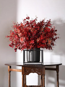 VICKY YAO Faux Floral - Luxury Exclusive Design Handmade Mansion IFIRE Red Faux Floral Art