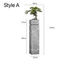 Load image into Gallery viewer, VICKY YAO Faux Bonsai - Exclusive Design Luxury Handmade Marble Stand Faux Bonsai Art Work