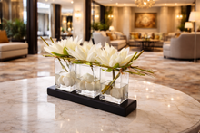 Load image into Gallery viewer, VICKY YAO Design Aesthetic - Exclusive Design Artificial Lotus/Water Lily Flower Arrangement