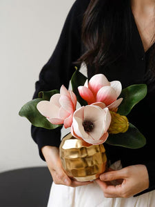 VICKY YAO Faux Floral - Exclusive Design Artificial Magnolia Arrangement