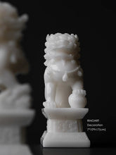 Load image into Gallery viewer, VICKY YAO Table Decor - The Forbidden City Inspired Jade White Table Decoration Pair Of Lion