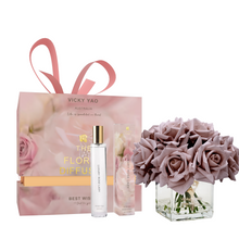 Load image into Gallery viewer, VICKY YAO FRAGRANCE - Real Touch Morandi Gery Rose Floral Art &amp; Luxury Fragrance 50ml