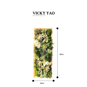 Vicky Yao Faux Plant - Exclusive Design Faux Succulents Floral Arrangement Wall Decor