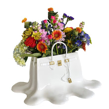 將圖片載入圖庫檢視器 VICKY YAO Art Series - Creative Exclusive Design Bag Vase With Any Faux Floral You Like