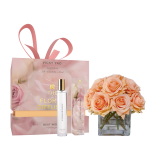 VICKY YAO x Kogan - Best Selling Real Touch Orange Alice Rose Floral Art & Luxury Fragrance 50ml