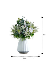 Load image into Gallery viewer, Vicky Yao Faux Floral - Exclusive Design High End French Style Luxury Faux Floral Art With White Ceramic Vase