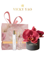 画像をギャラリービューアに読み込む, VICKY YAO FRAGRANCE - Cute Natural Touch Red Faux Orchid Art &amp; Luxury Fragrance 50ml