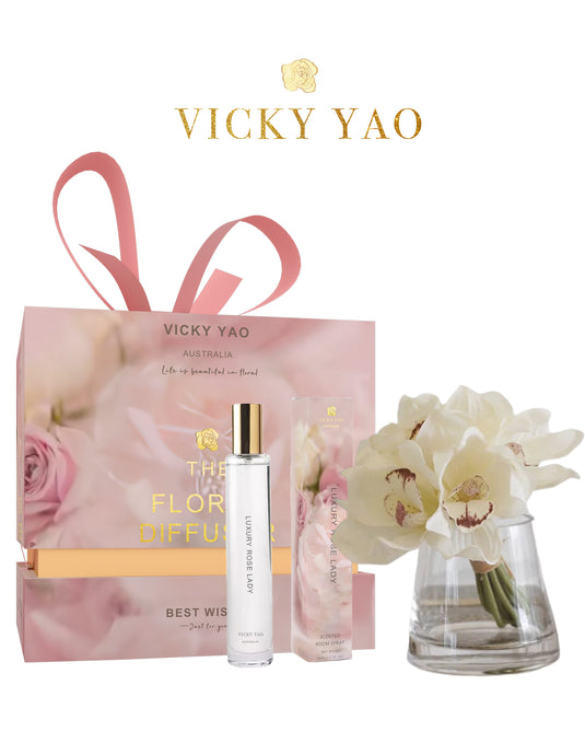 VICKY YAO Fragrance - Exclusive Design Faux Orchid Art & Luxury Fragrance 50ml