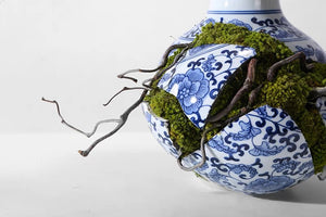 VICKY YAO Faux Bonsai - Exclusive Design Broken Ceramic Vase Faux Bonsai Art