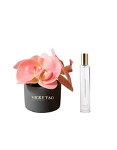 Load image into Gallery viewer, VICKY YAO FRAGRANCE - Cute Natural Touch Pink Faux Orchid Art &amp; Luxury Fragrance 50ml