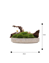 Load image into Gallery viewer, VICKY YAO Preserved Moss - Love Nature Preserved Moss In Artificial Marble Base