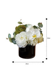 画像をギャラリービューアに読み込む, Vicky Yao Faux Floral - New Arrival Elegant Real Touch Artificial Orchid Arrangement in Black Pot