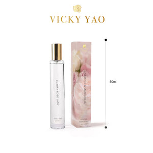VICKY YAO FRAGRANCE - Natural Touch Fresh Hydrangea Green Hydrangea & Luxury Fragrance Gift Box 50ml